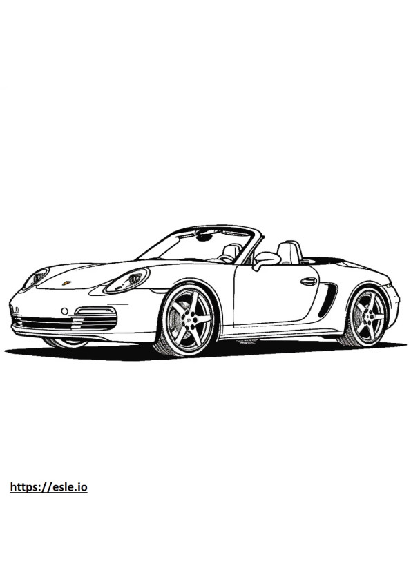 Porsche 911 Carrera 4S Cabriolet 2024 coloring page