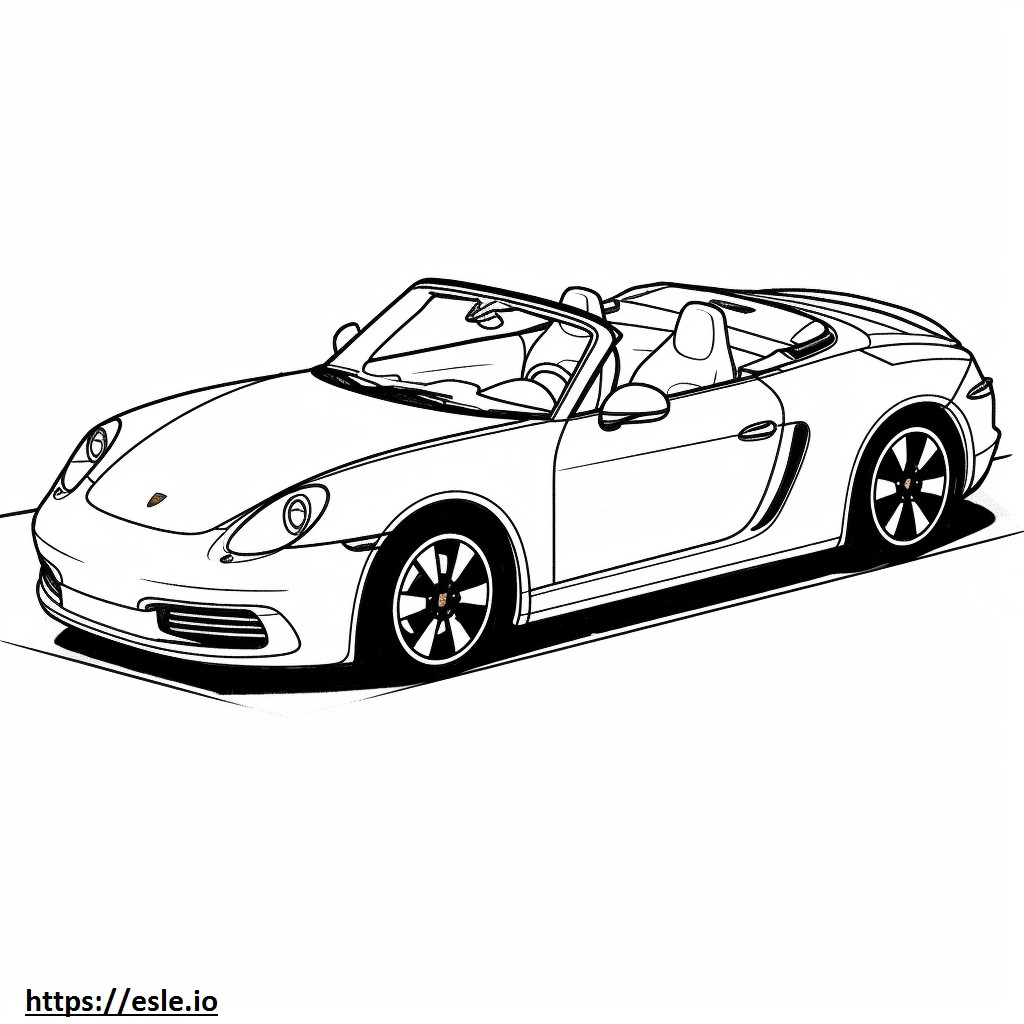 Porsche 911 Carrera 4 Cabriolet 2024 gambar mewarnai