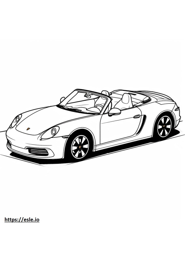 Porsche 911 Carrera 4 Cabriolet 2024 coloring page