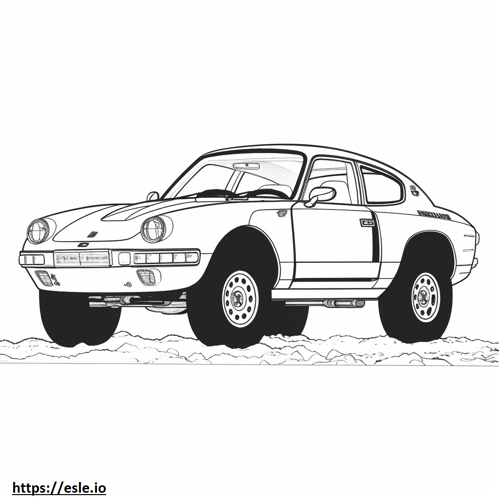 Porsche 911 Dakar 2024 coloring page
