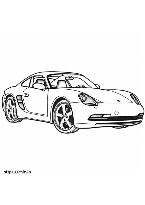 Porsche 911 Carrera GTS 2024 para colorir