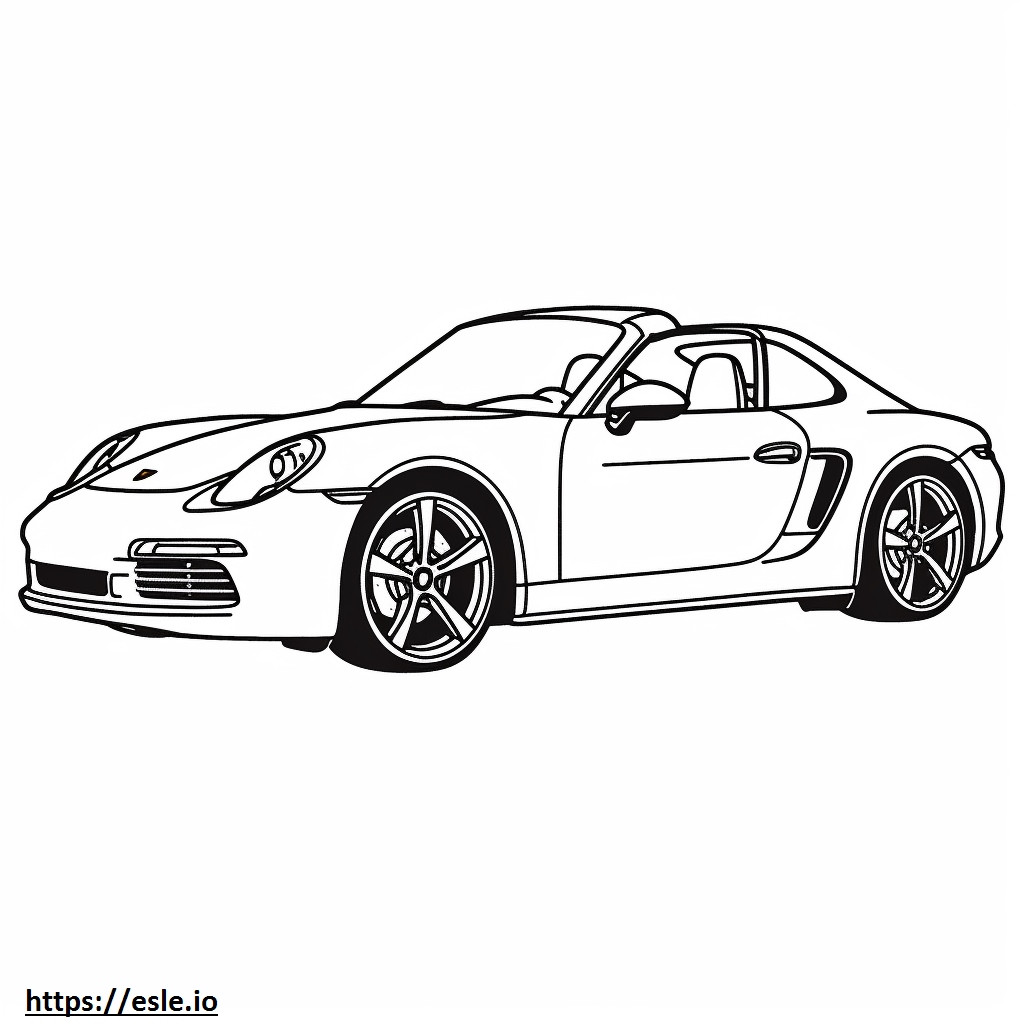 Porsche 911 Carrera GTS 2024 ausmalbild