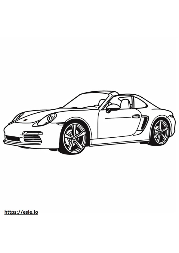 ポルシェ 911 カレラ GTS 2024 ぬりえ - 塗り絵