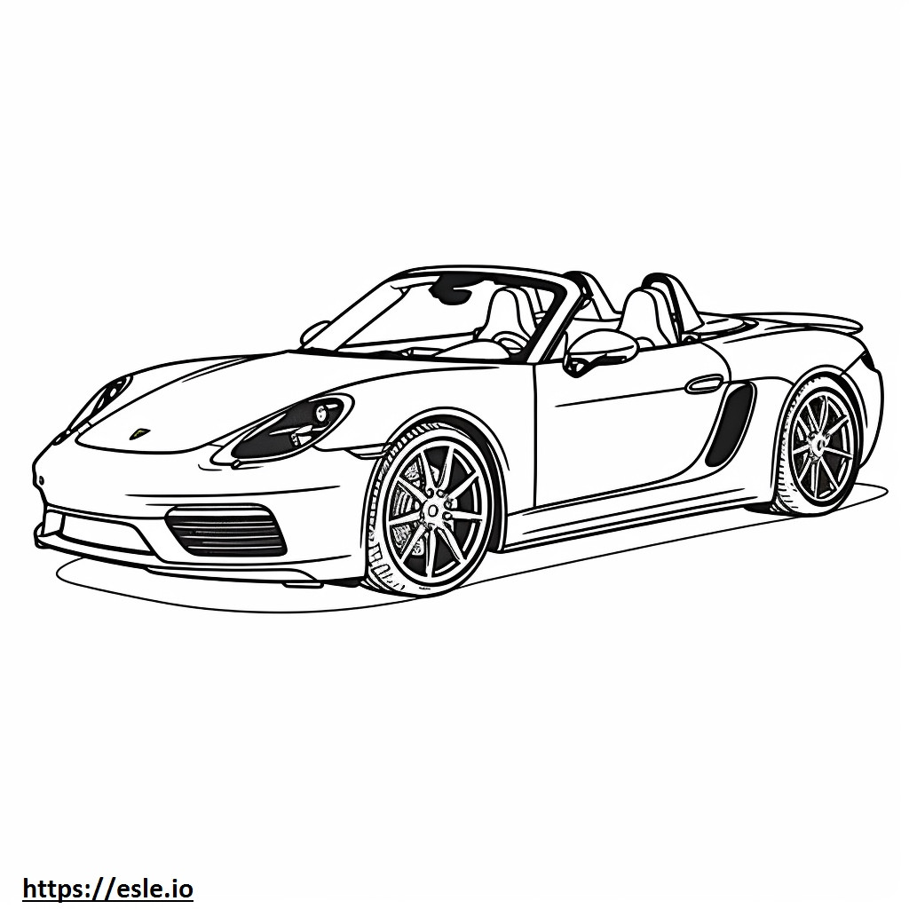 Porsche 911 Carrera GTS 2024 para colorear e imprimir