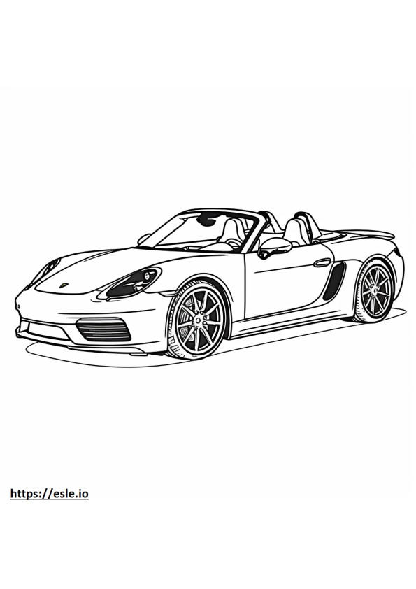 Porsche 911 Carrera GTS 2024 coloring page