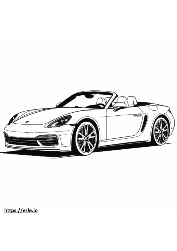ポルシェ 911 カレラ GTS カブリオレ 2024 ぬりえ - 塗り絵