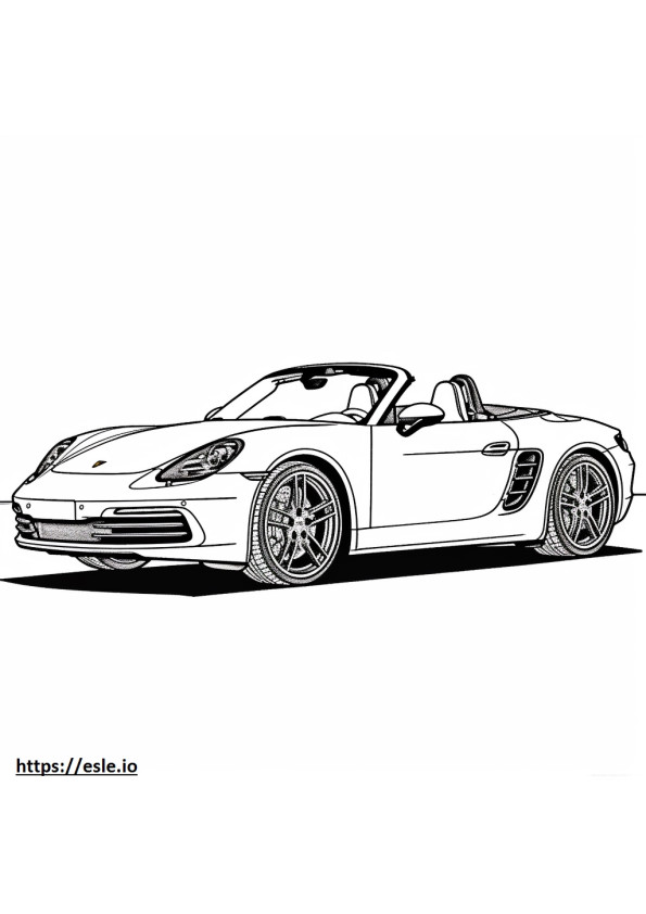 Porsche 911 Carrera GTS Cabriolet 2024 coloring page