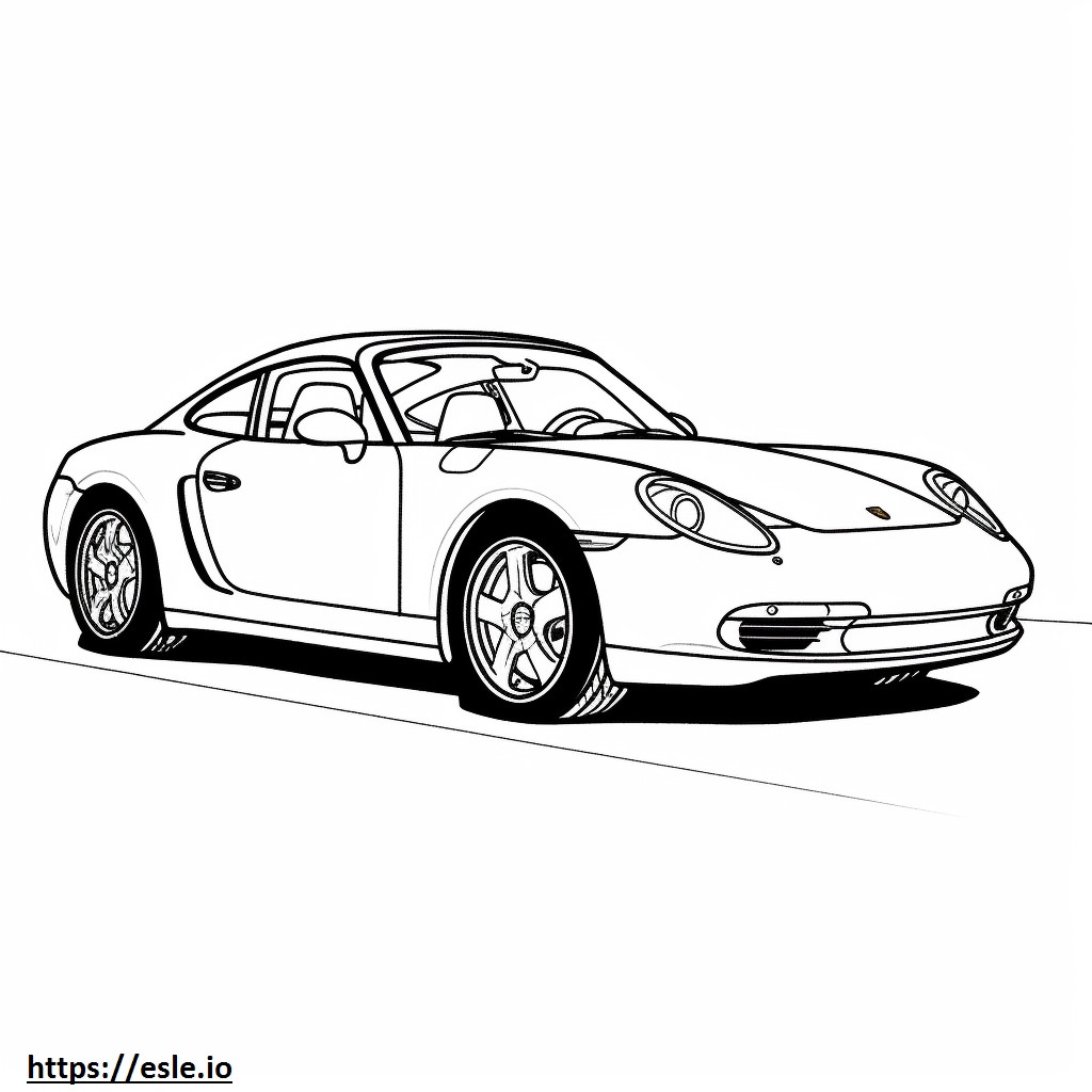 Porsche 911 Carrera 4 GTS 2024 ausmalbild