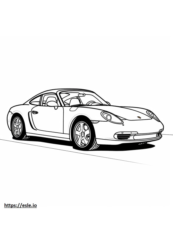 Porsche 911 Carrera 4 GTS 2024 para colorir