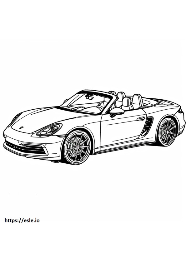 Porsche 911 Carrera 4 GTS Cabriolet 2024 szinező