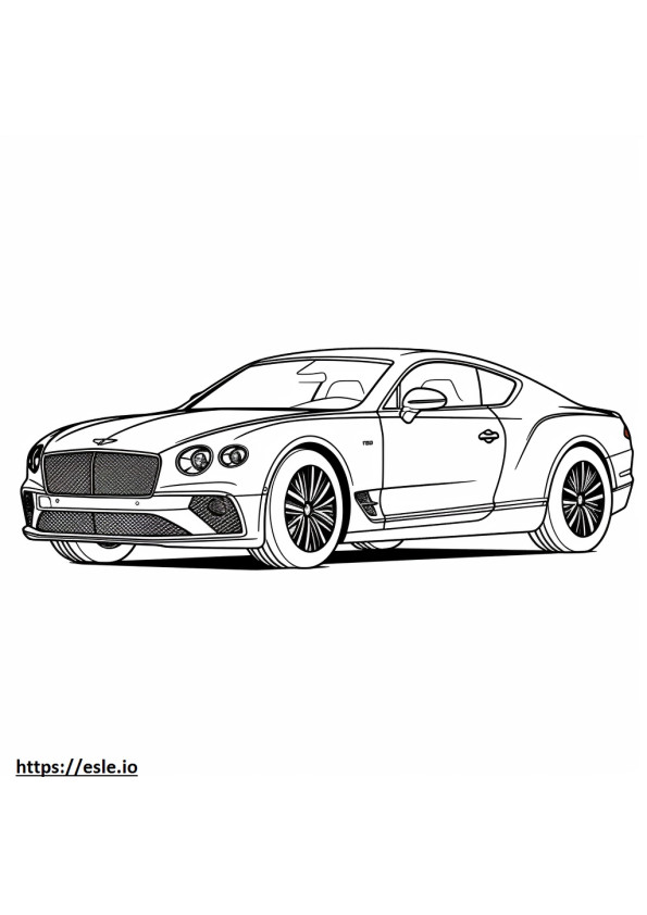 Bentley Continental GT 2024 para colorir