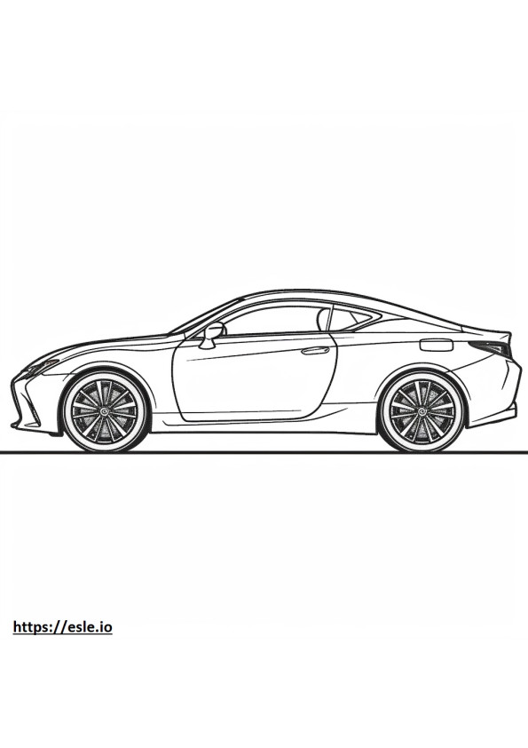 Lexus RC 300 AWD 2024 coloring page