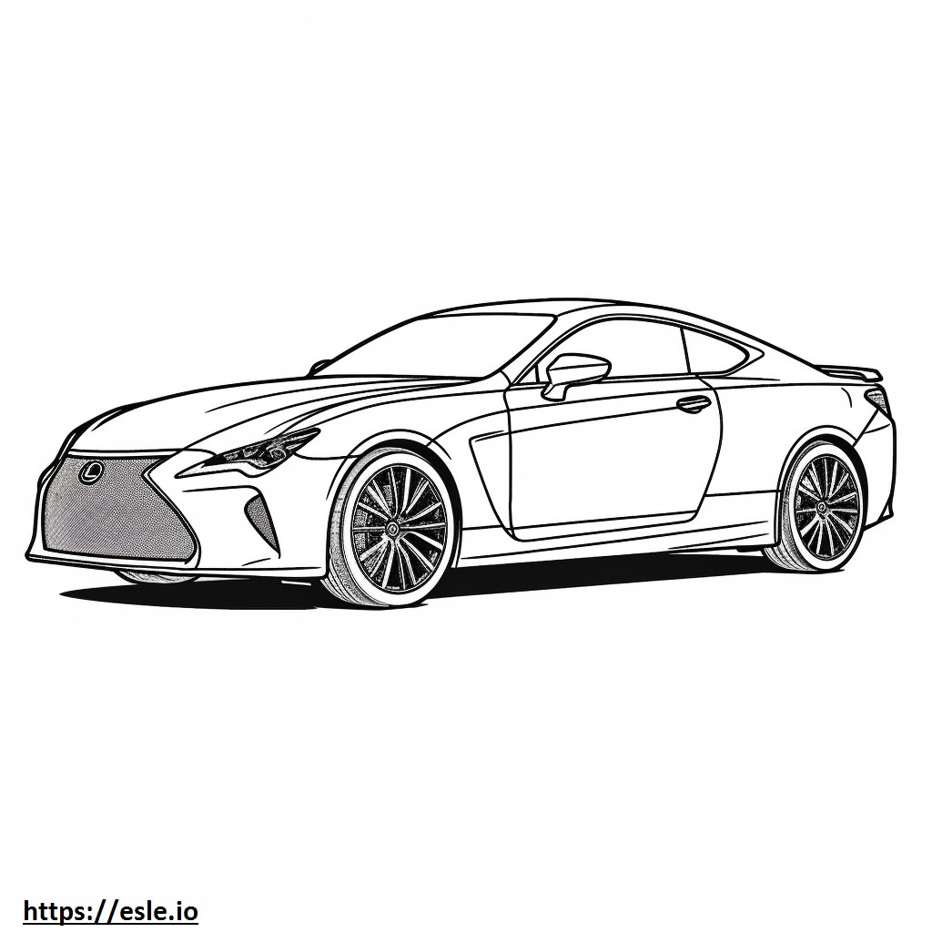 Lexus RC 300 AWD 2024 coloring page