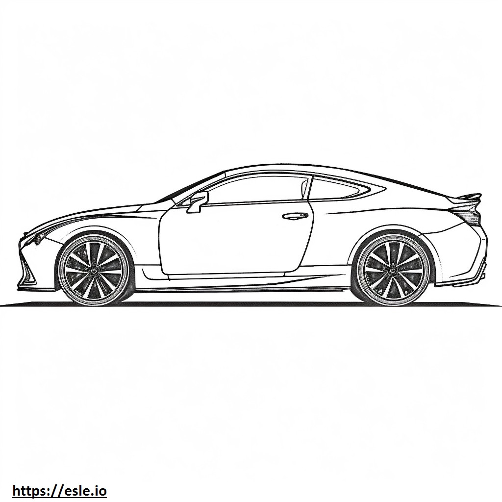 Lexus RC 350 2024 coloring page