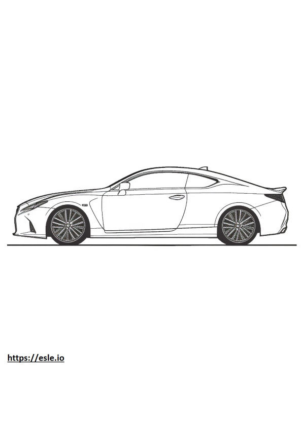 Lexus RC 350 2024 para colorir