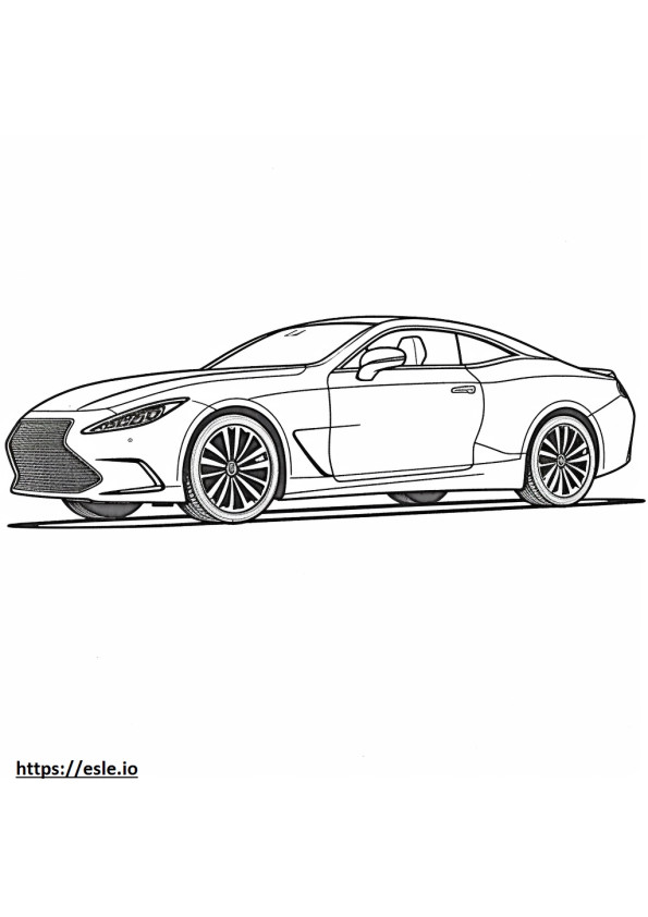 Lexus RC 350 AWD 2024 coloring page
