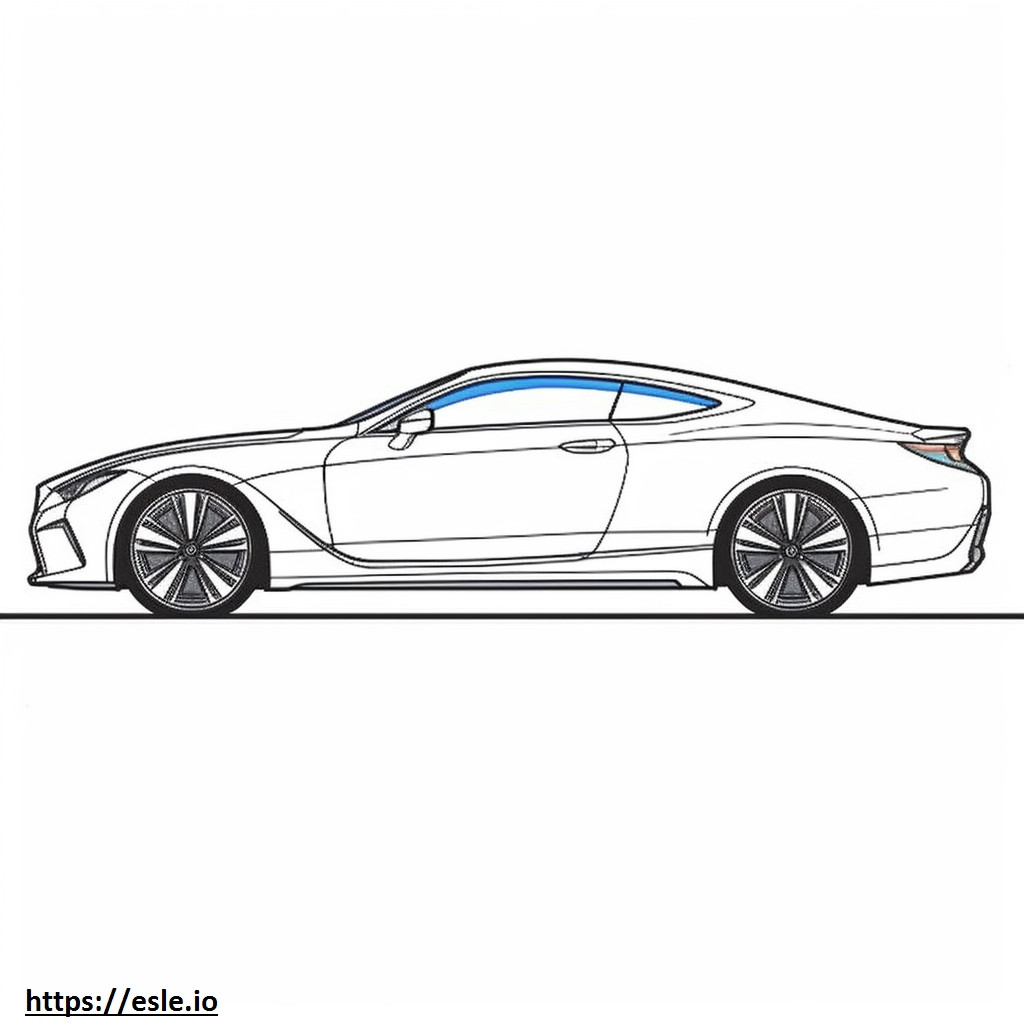 Lexus RC 350 AWD 2024 coloring page