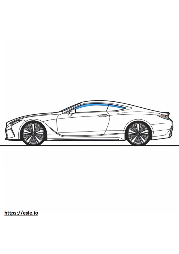 Lexus RC 350 AWD 2024 para colorir