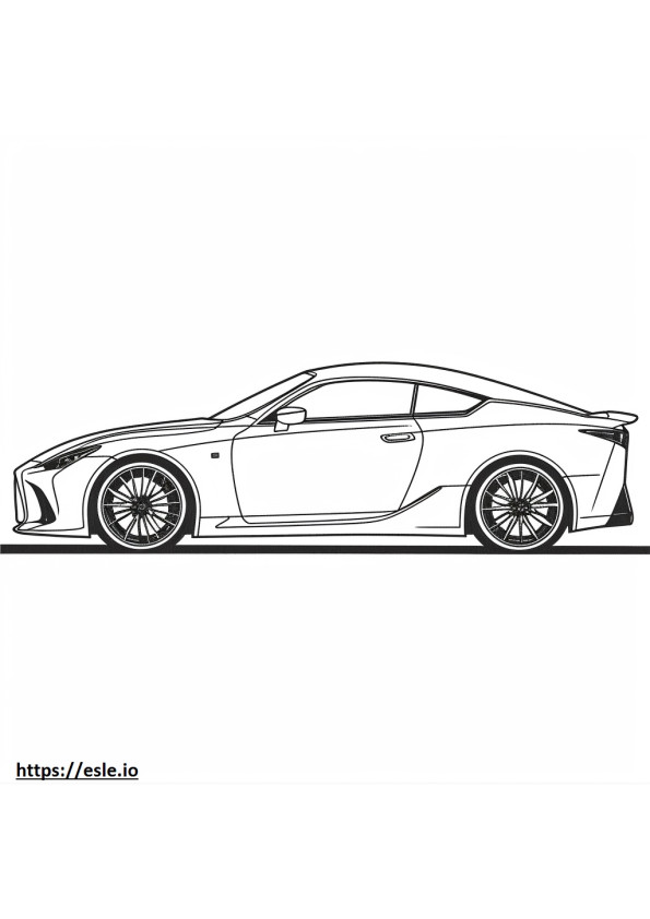 Lexus RC 300 2024 coloring page