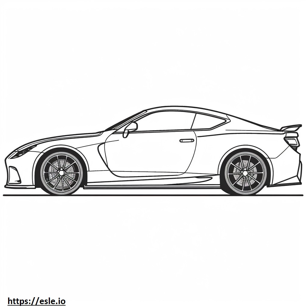 Lexus RC F 2024 coloring page