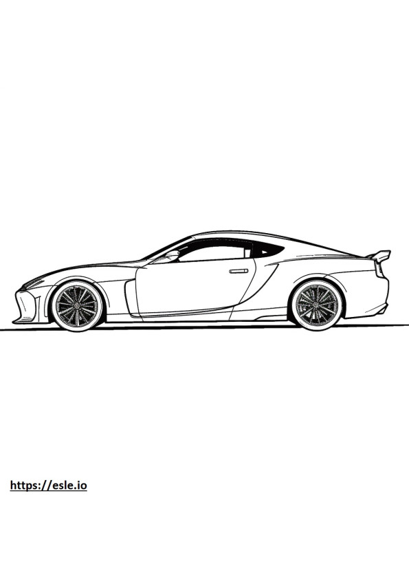 Lexus RC F 2024 coloring page