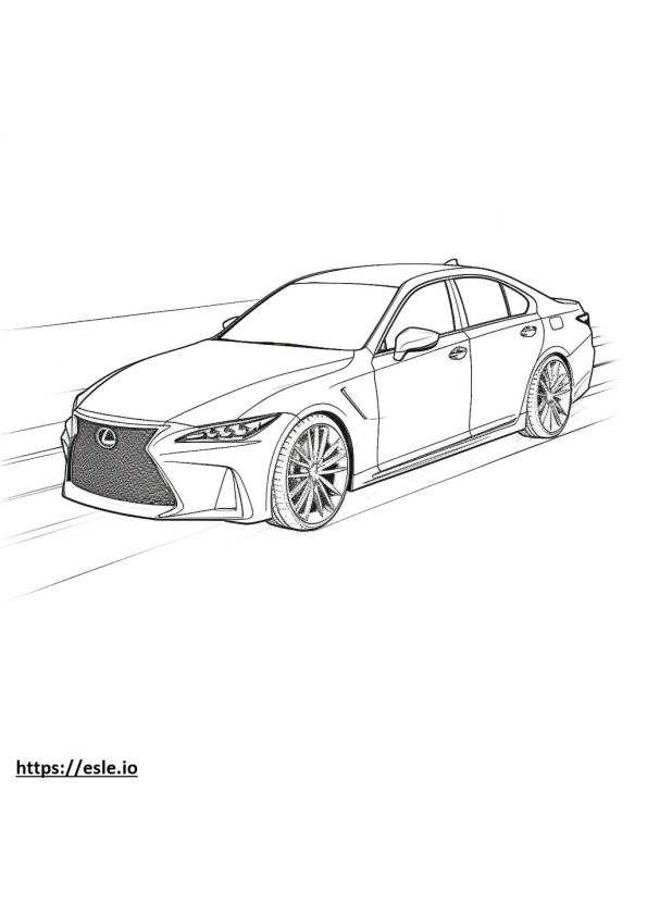 Lexus IS 300 AWD 2024 coloring page