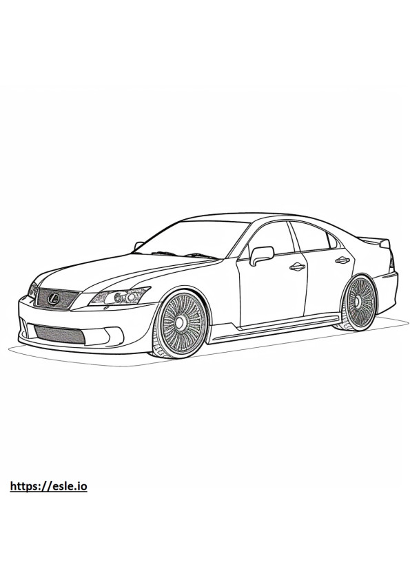 Lexus IS 300 AWD 2024 coloring page