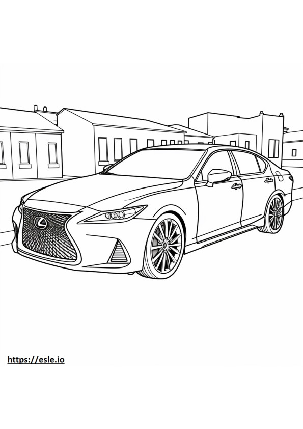 Lexus IS 350 2024 para colorir