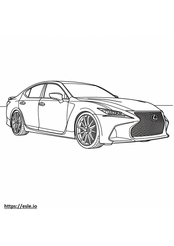 Lexus IS 350 2024 para colorir