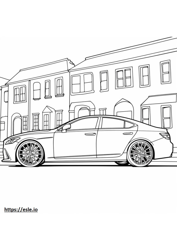 Lexus ES 350 2024 para colorear e imprimir