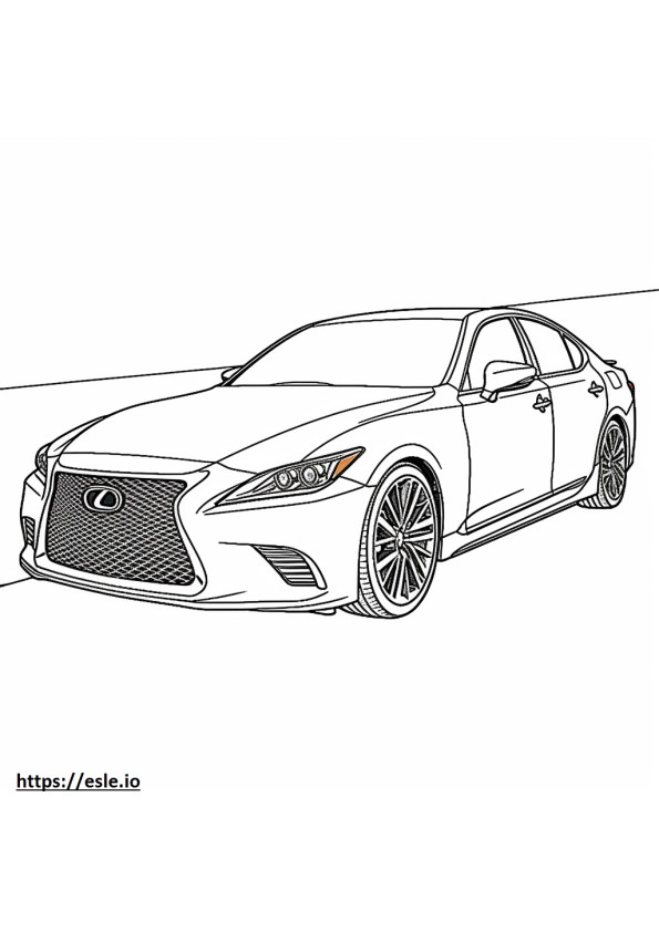 Lexus IS 350 AWD 2024 coloring page