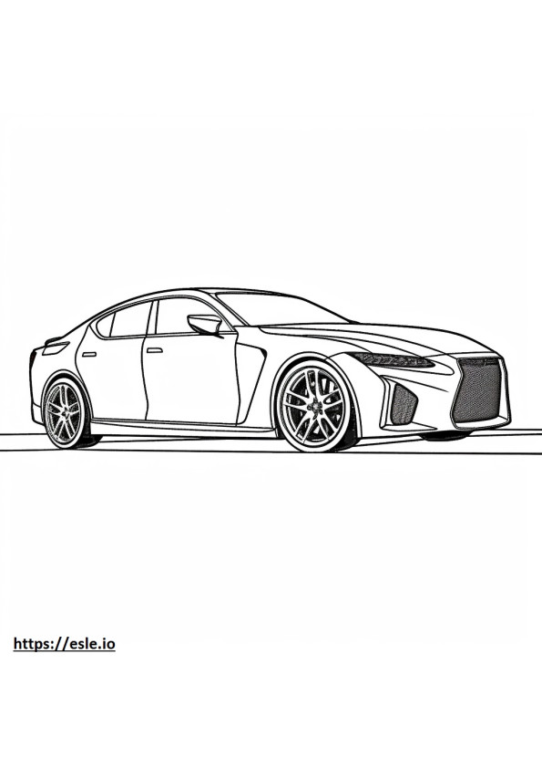 Lexus IS 500 2024 coloring page