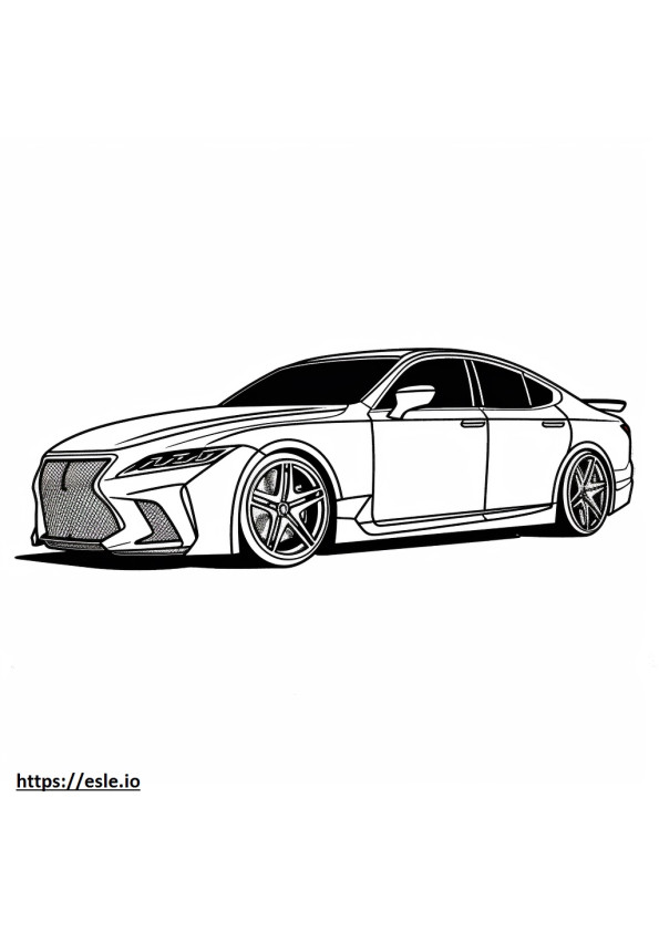 Lexus IS 500 2024 coloring page