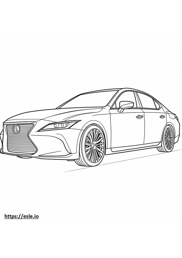 Lexus IS 300 2024 coloring page