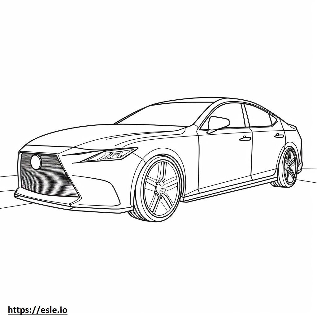 Lexus IS 300 2024 coloring page