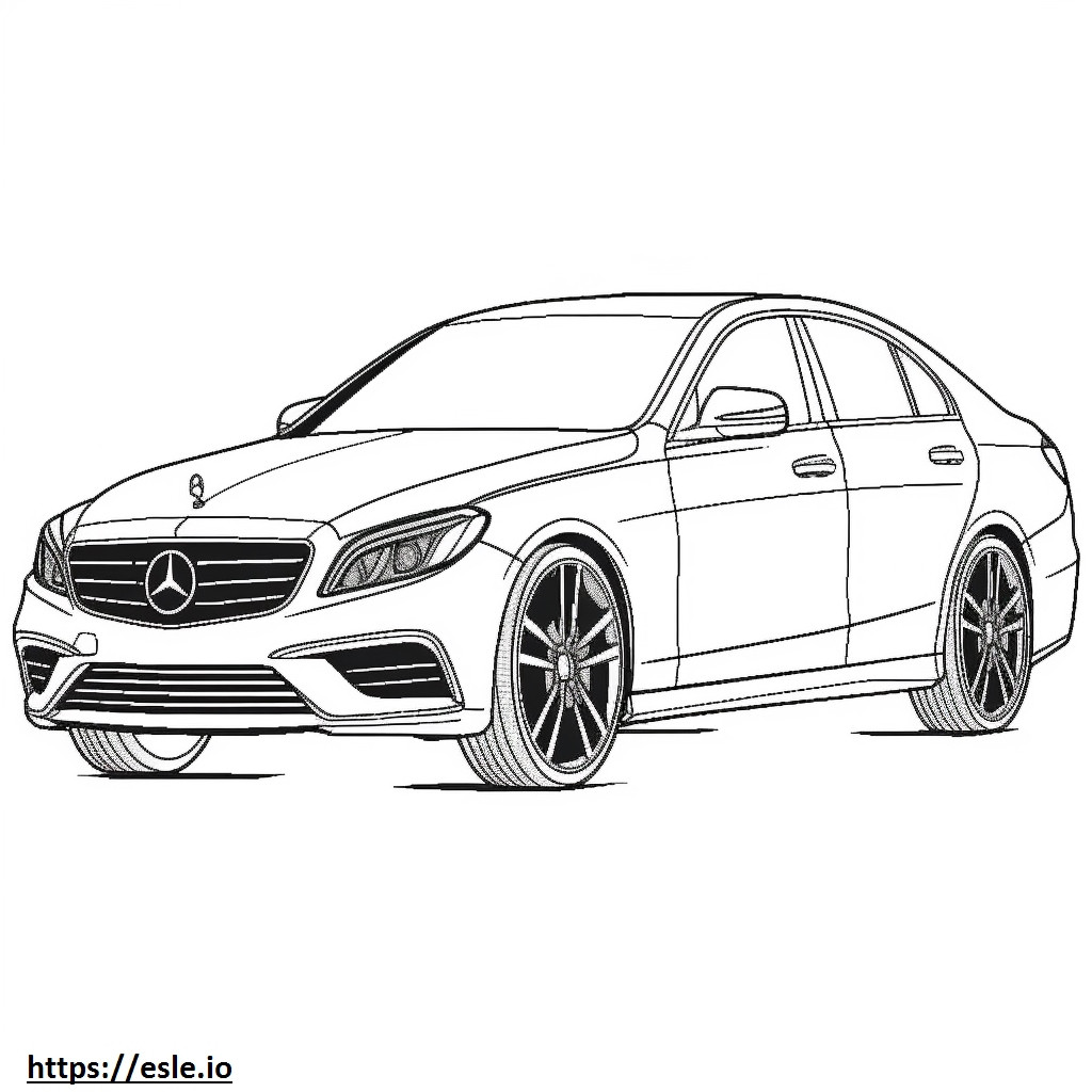 Mercedes-Benz C300 4matic 2024 coloring page