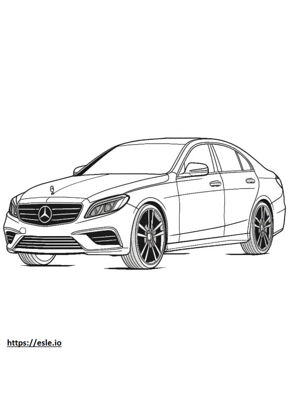 Mercedes-Benz C300 4matic 2024 coloring page