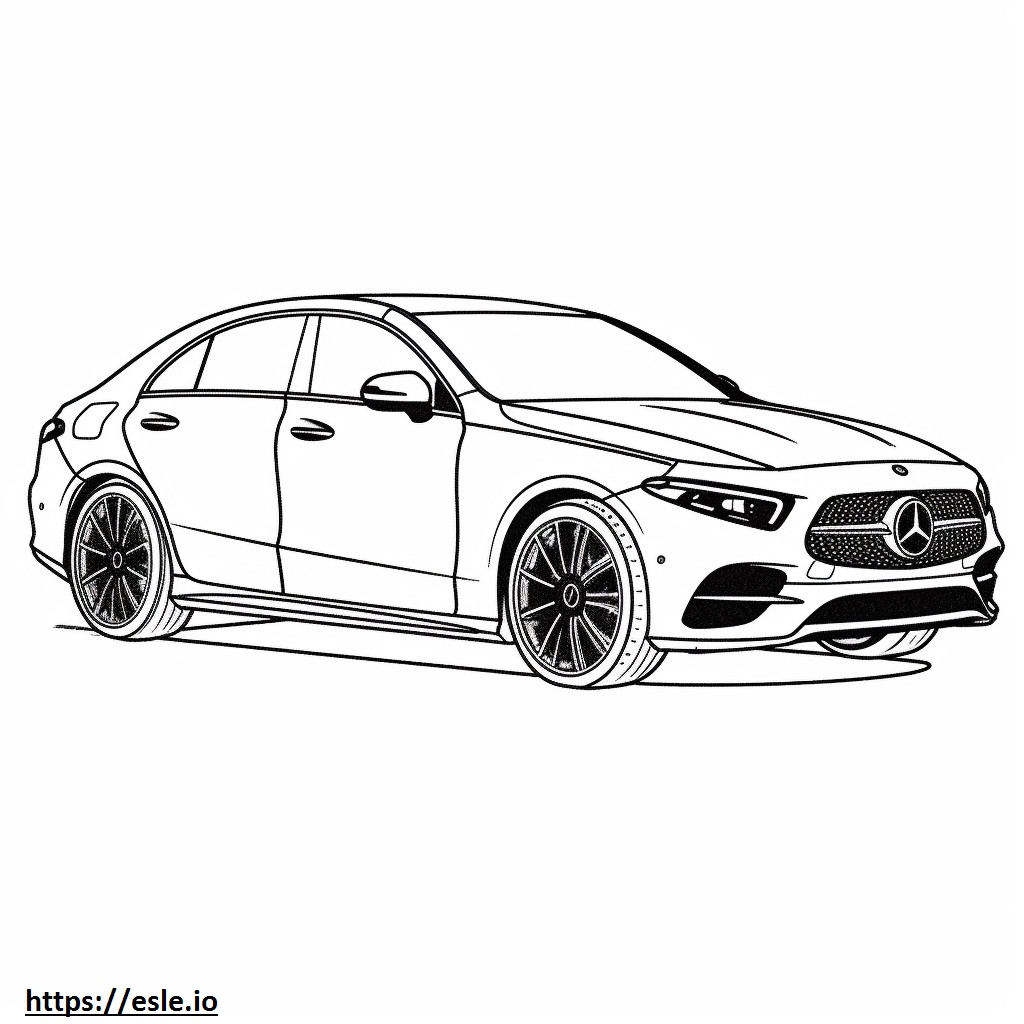 Mercedes-Benz AMG CLA35 4matic 2024 coloring page