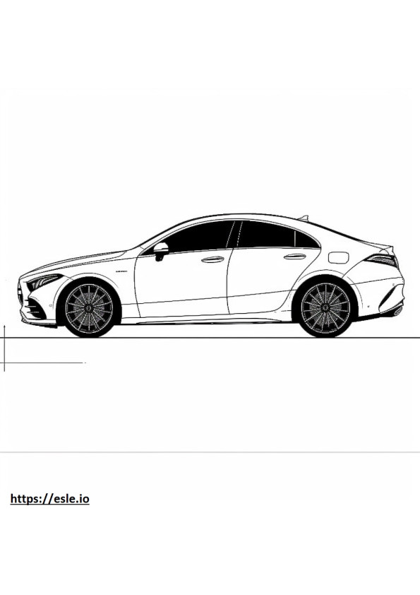 Mercedes-Benz AMG CLA35 4matic 2024 coloring page