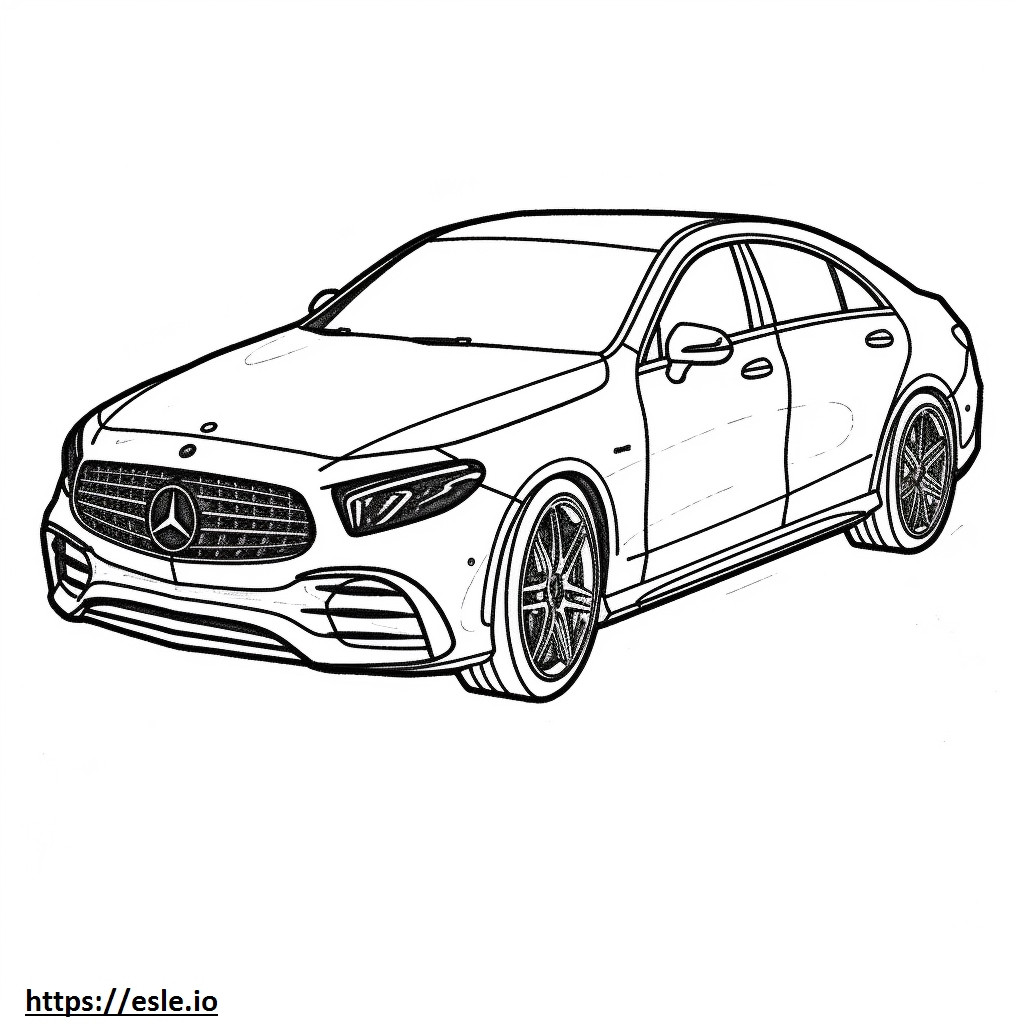 Mercedes-Benz AMG CLA35 4matic 2024 kolorowanka