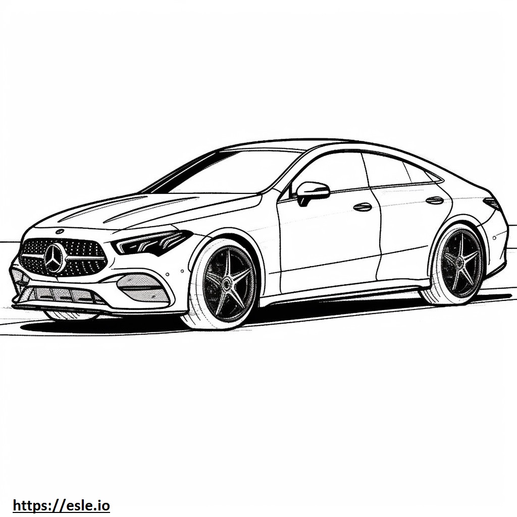 Mercedes-Benz AMG CLA45 S 4matic 2024 gambar mewarnai