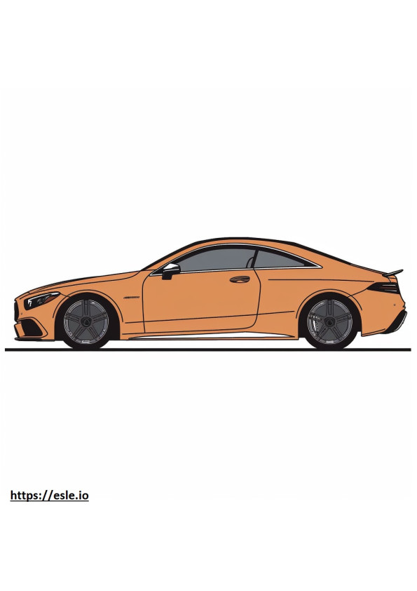 Mercedes-Benz AMG CLA45 S 4matic 2024 coloring page