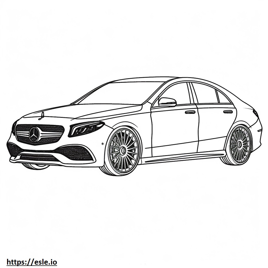 Mercedes-Benz AMG CLA45 S 4matic 2024 para colorear e imprimir
