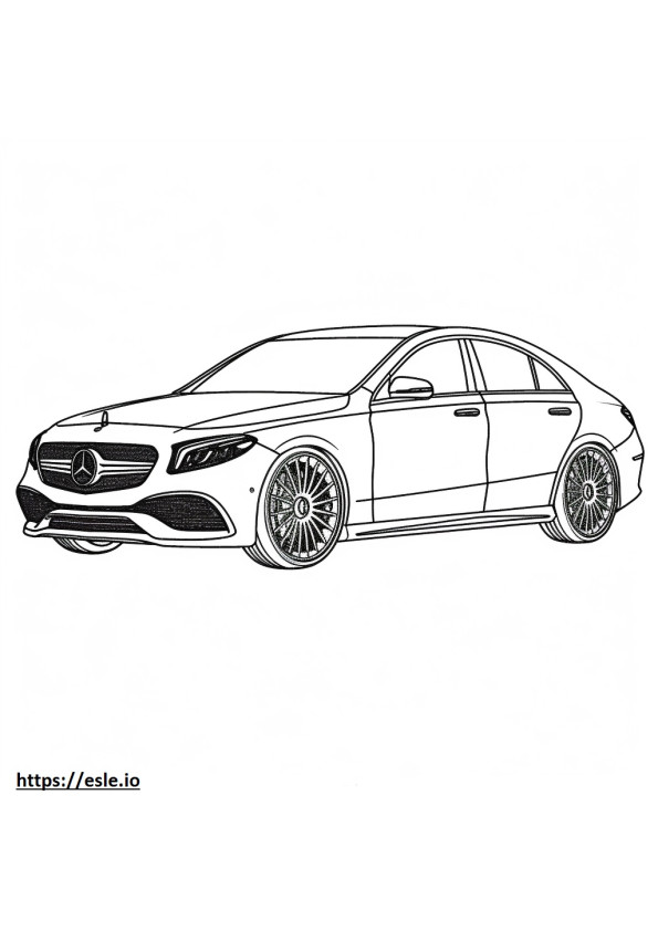 Mercedes-Benz AMG CLA45 S 4matic 2024 coloring page