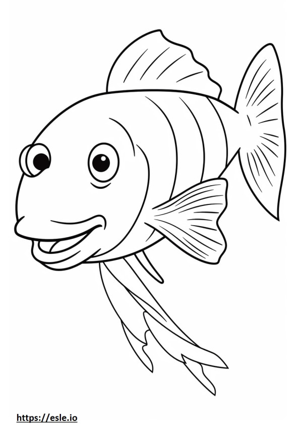 Goby Fish baba szinező