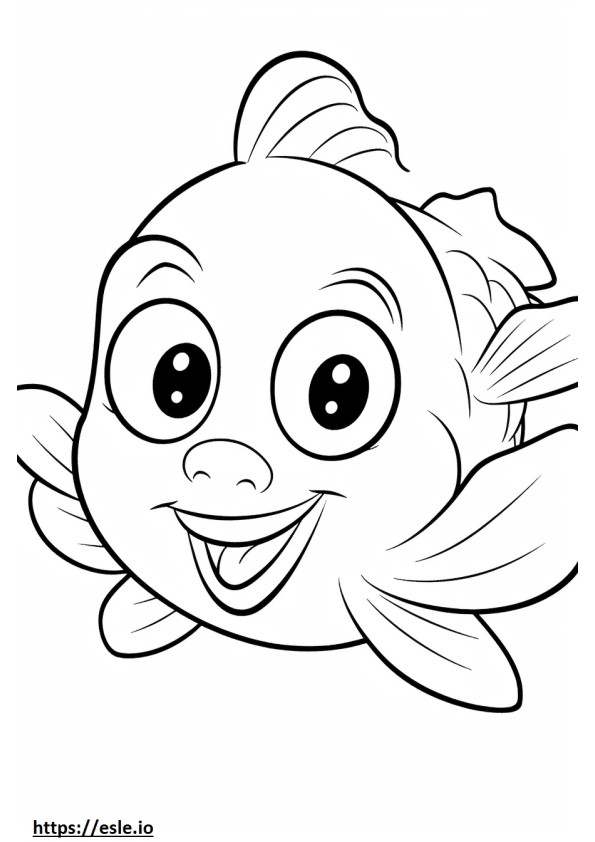 Grundelfischbaby ausmalbild