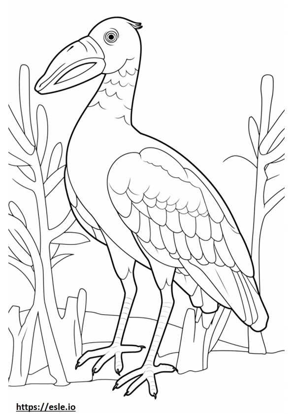 Dromornis stirtoni Ystävällinen värityskuva