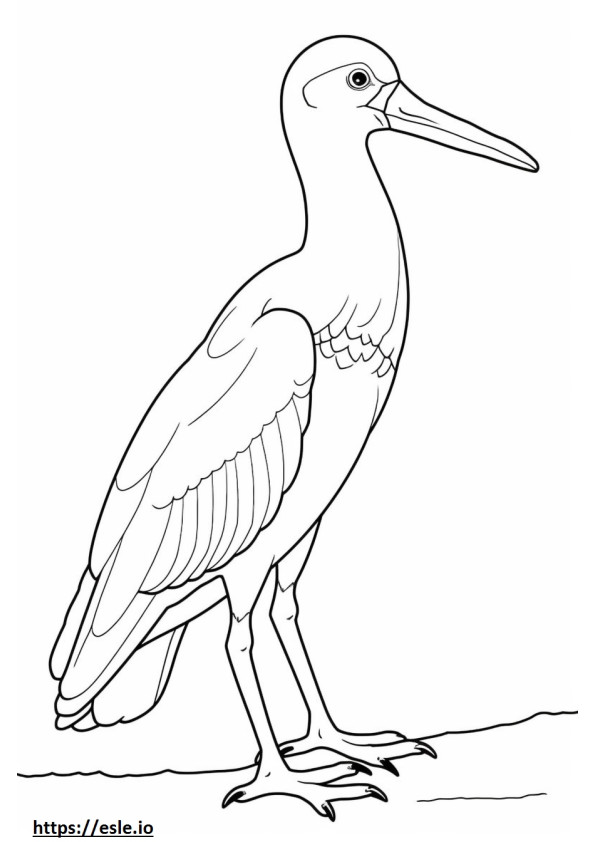 Dromornis stirtoni Friendly coloring page