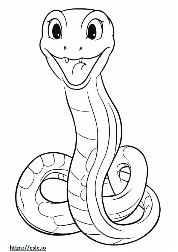 Coloriage Bébé serpent urutu à imprimer