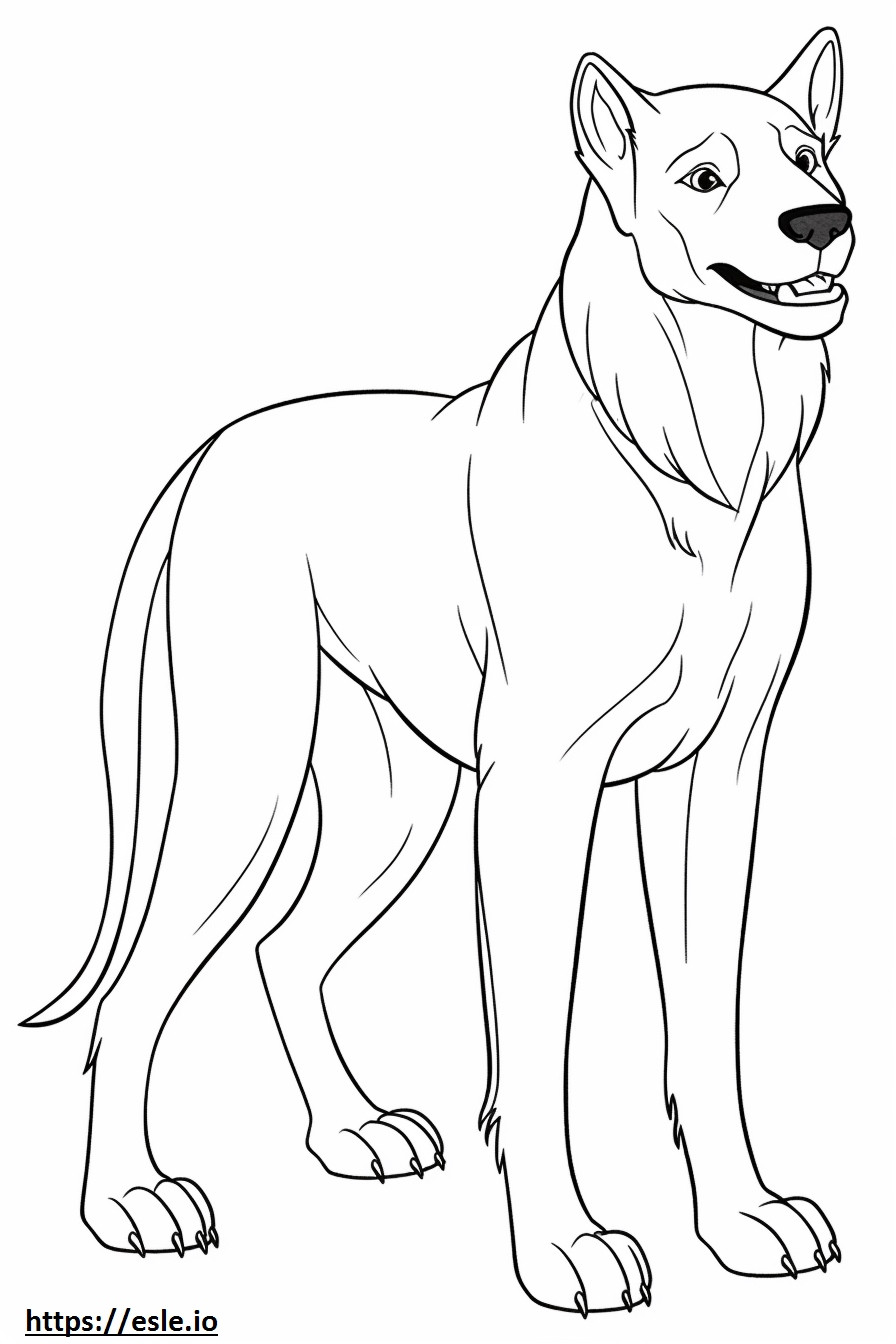Shepkita full body coloring page